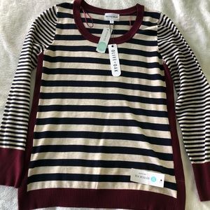 NWT Olive & Oak Maryanne Striped Pullover - XL